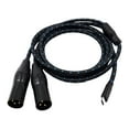 thumbnail image 4 of Cable USB C a 2 XLR macho Cable USB C a XLR de 3 pines para teléfono, computadora portátil, PC Cable de audio Amplificador de potencia Cable de audio 100 centímetros, 4 of 8
