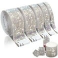 thumbnail image 1 of LNGOOR 5 Rolls Super Self Adhesive Art & Craft Tape with 2 mm Rhinestones Strips Sticker(Silver), 1 of 7