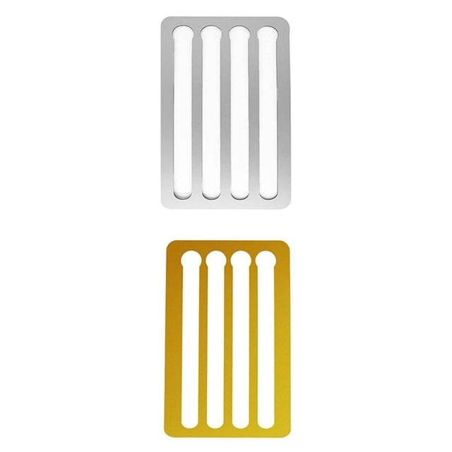 2 Soportes Modernos para Cápsulas de Café, Estante de Torre para Cápsulas de Café, Dorado Y Plateado Macarena Soporte para cápsulas de café Nespresso