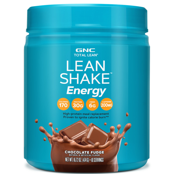 Total Lean, Lean Shake + Energy High Protein, Calorie Burning Shake, Chocolate Fudge, 1.05 lbs (10 Servings)