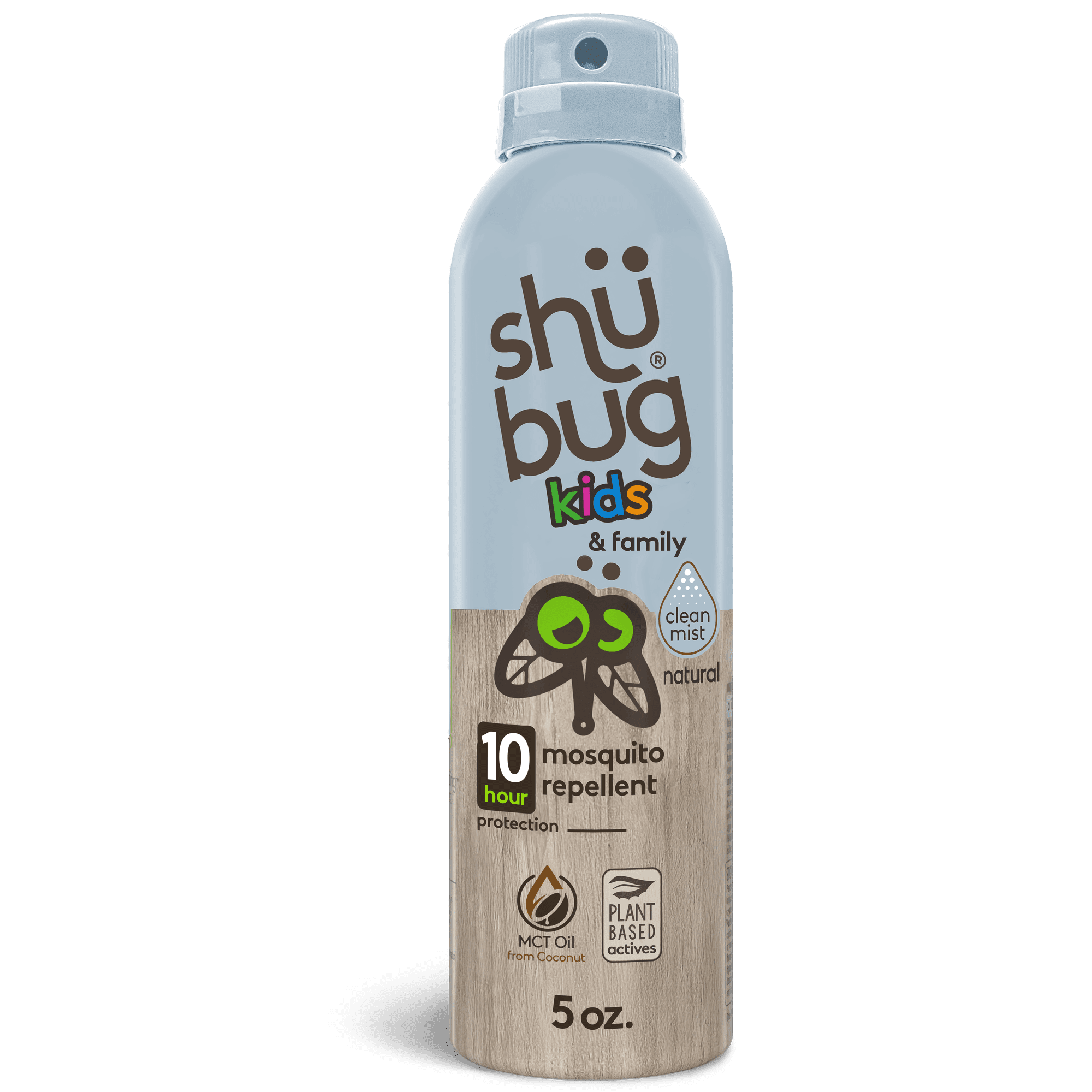 Shubug Kids and Family Clean Mist Insect Mosquito Repellent, 360 Mist Spray, 5oz