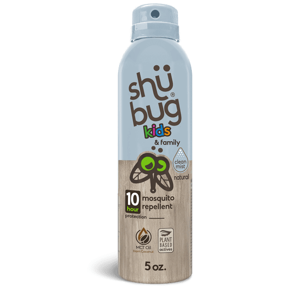 Shubug Kids and Family Clean Mist Insect Mosquito Repellent, 360 Mist Spray, 5oz
