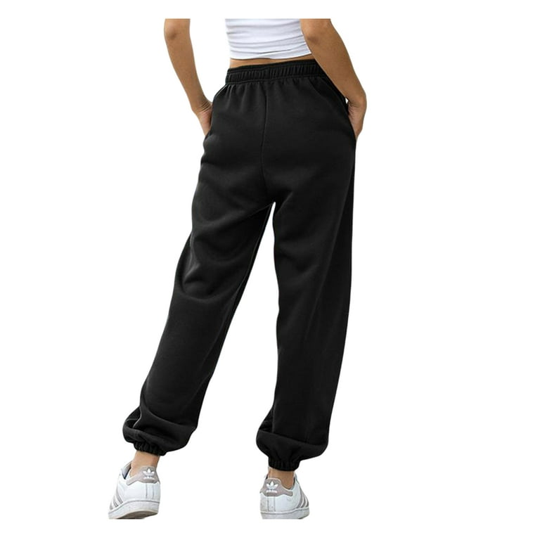 Cider High Waist Drawstring Sweatpants with Underwear Band for School Daily Casual Gym/Sports Outdoor,XL/Grey