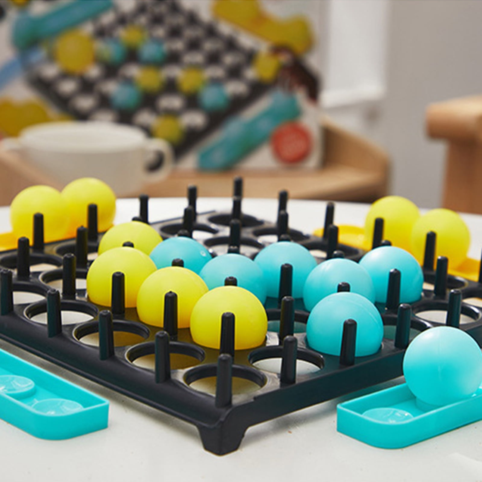 Brinquedo de jogo de bola de mesa, Família Bouncing Balls Jogo de Tabuleiro  com Bolas, Jogos de tabuleiro para festas em família, brinquedos de  gangorra para casa, escola, sala de estar Hepe