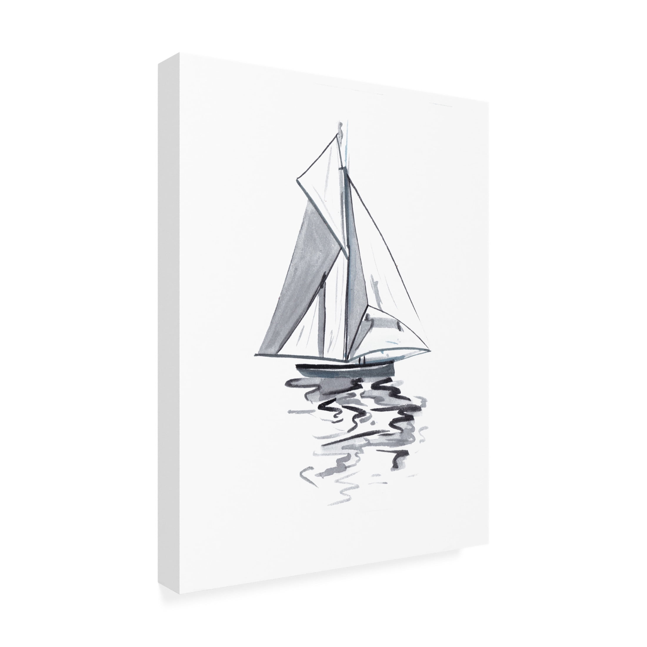 Trademark Fine Art Melissa Wang Blue Boat I Canvas Wall Art