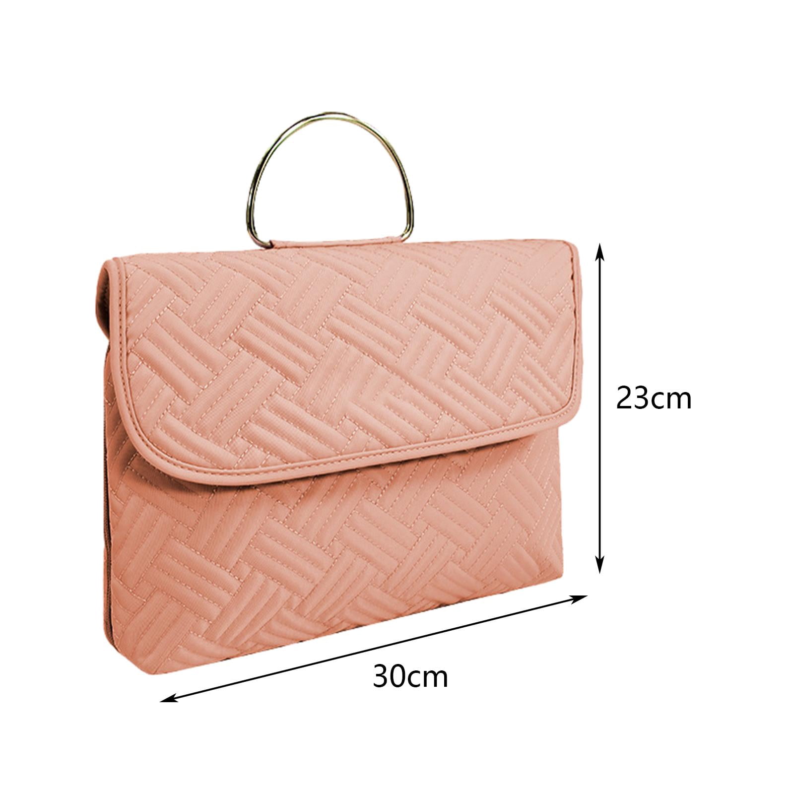 Waterproof Toiletry Bag Hanging Travel Makeup Bag Hanging Makeup Organizer Toiletries Pouch for Business Trips Home Daily Use Pink