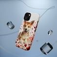 thumbnail image 5 of DistinctInk MagSafe Tough Case for Apple iPhone 15 Plus (6.7" Screen) - Valentine's Day Canaan Dog Puppy - Raised Bezel Screen Guard, 5 of 6
