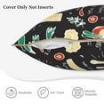 thumbnail image 5 of Kll Vegetable Quiche Decorative Throw Pillow Covers Velvet Soft For Couch Sofa Bedroom Living Room Outdoor -18"X18", 5 of 8