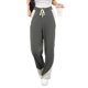 thumbnail image 2 of Gibobby Pantalones mujer frío Pantalones de pierna ancha informales para mujer, pantalones de chándal de primavera y otoño, pantalones de Color sólido de cintura alta(Gris oscuro,CH), 2 of 4