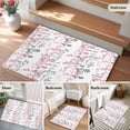 thumbnail image 5 of Rectangle Area Rugs 2 x 3 Ft, Pink Grey Botanical Non-Slip Residential Carpet, Spring Floral Summer Farmhouse Indoor Crawling Mats Runner Rugs for Living Room/Dining Room/Bedroom, 5 of 8