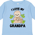 thumbnail image 4 of Inktastic Cute Sloth I Love My Grandpa with Green Leaves Boys or Girls Long Sleeve Toddler T-Shirt, 4 of 5