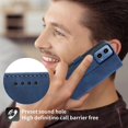 thumbnail image 4 of KAIYANG DIERFENG DF-03 para Motorola Moto G34 5G Funda tipo billetera de piel sintética para teléfono - Estilo morado E Motorola Moto G34 5G Azul, 4 of 5