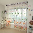 thumbnail image 4 of Living Room Window Curtain Washable Floral Voile Drape Butterfly Sheer Curtain, 4 of 10