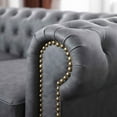 thumbnail image 4 of Ucloveria Faux Leather UpholsteredTufted Loveseat Couch, Chesterfield Armrest Sofa for Living Room Apartment, 4 of 6
