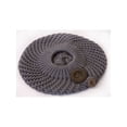 thumbnail image 2 of Buttoned Crochet Ribbed Knit Beanie Cap - Grey, 2 of 2