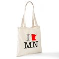 thumbnail image 6 of CafePress - I Love MN Minnesota Tote Bag - Unisex Canvas Tote Bag, Beige, 1-Piece, 6 of 6