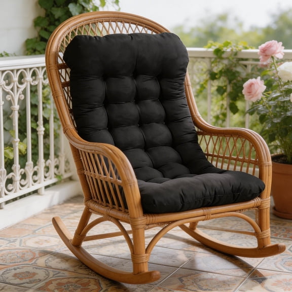Back Chair Cushion 28x12 Inch, Outdoor Indoor Tufted Seat/Back , Patio Seating Cushions Weather Resistant Patio Rocking Pads for Outdoor