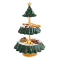 thumbnail image 1 of Advancent Snack Bowl Rack Soporte de servicio de aperitivos de Navidad Resina creativa Forma de árbol de Navidad Bandejas de aperitivos Soporte Platos de Iluminación navideña Advancent HA019529-00, 1 of 1