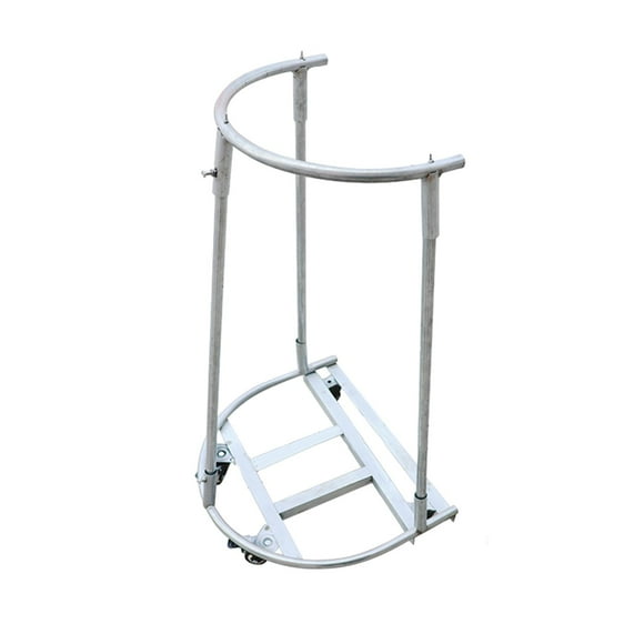 DOLITY Bag holder outdoor leaf bag stand metal support stand yard bag holder for picnic thimble and wheel