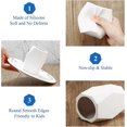 thumbnail image 4 of 2 Pieces Silicone Pencil Holder, Pencil Pots for Desk, Silicone Cup Holder, Geometric Pencil Holder Creative Design Makeup Brush Holder for Office Hom, 4 of 5