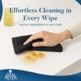 thumbnail image 5 of Dan River Bar Mop Cotton Kitchen Towel pack of 12 Super Absorbent And Reusable Cleaning Cloth - Black, 16x19in, 5 of 9