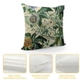 thumbnail image 4 of GOSMITH  Throw Pillow Covers Paris French Botanical Floral Victorian Bird Rose Gardens Green Flower Decorative Pillow Cases Home Decor Square Pillowcases White, 4 of 5