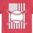 thumbnail image 3 of Instant Message - Baseball Flag - Youth Short Sleeve Tee, 3 of 6