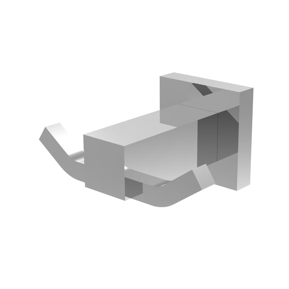 Eviva Jazzy Double Robe Bathroom Hook (Chrome) Accessories