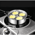 thumbnail image 6 of TWGRNF Stainless Steel Poached Egg Maker Pot, 4-Cup Non-Stick Egg Poacher Pan with Glass Lid, Multi-Function Steamer Cookware for Breakfast, Stovetop Use, 6 of 6