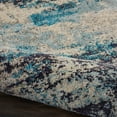 thumbnail image 5 of Nourison Celestial Abstract Ivory/Teal Blue 6' x 9' Area Rug, (6x9), 5 of 8