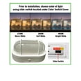 thumbnail image 5 of ETI 8.5" Oval Outdoor Weatherproof Marine LED Light with 3CCT, 5 of 8