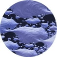 thumbnail image 1 of Ahgly Company Indoor Round Patterned Sky Blue Dress Blue Area Rugs, 3' Round, 1 of 6