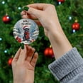 thumbnail image 4 of Merry Christmas Cane Corso Enjoys Woofmas Winter Xmas Holiday Ceramic Round Ornament Italian Mastiff Dog Lover Gifts Idea Home Tree Decor - 02022, 4 of 5