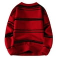 thumbnail image 3 of QHFBli Chandail à Col Rond pour Hommes Grande Taille Chandail Sans Capuche pour Hommes Automne Hiver Chandail Tricoté Décontracté Chandail de Base à la Mode Confortable, 3 of 3