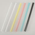 thumbnail image 6 of 10Pcs A4/B5 Soft Plastic Loop Wire Binding Rings for Loose-Leaf Notebooks Spiral Coil Binding Strips Fastener Rings, 6 of 9