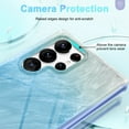 thumbnail image 6 of Dteck for Samsung Galaxy S24 Ultra Case with Screen Protector+Camera Protector, MIL-Grade Drop Protection Stylish Pattern Slim Shockproof Phone Cover for Galaxy S24 Ultra,Blue, 6 of 10