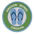 thumbnail image 1 of Oregon Dunes, Oregon 3.5 Inch Iron Or Sew On Embroidered Fabric Badge Patch Ocean Beach, Salt Life Iconic Series, 1 of 2