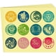 thumbnail image 2 of 120 pegatinas redondas de luna de 2 pulgadas, autoadhesivas, con diseño de sol, luna, estrella, flor, sellos de certificado en relieve, decoración de medallas., 2 of 5