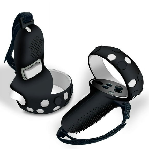 VR Handle Silicone Protective Cover for Controller Grips Strap for VR Accesories(Black)