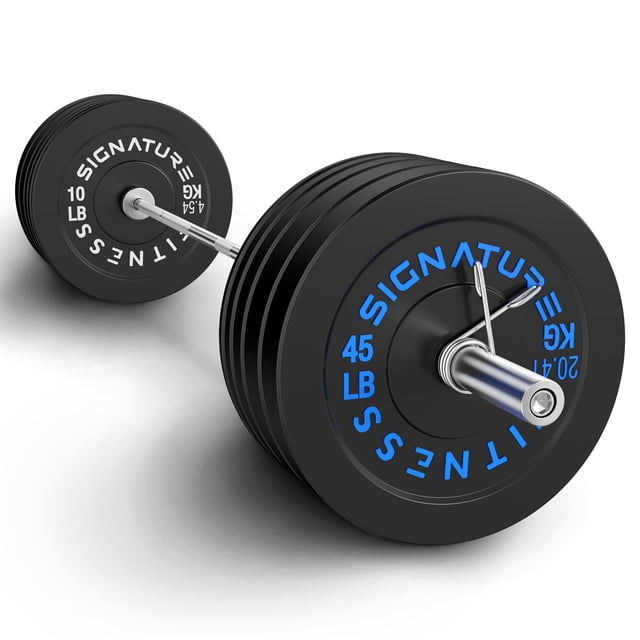 Set de discos bumper Fitvids para barra olímpica de 2" y 305 lb