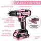 thumbnail image 3 of Juego de herramientas: taladro eléctrico inalámbrico de 20 V DEKOPRO Pink DKMT186-GP, 3 of 7