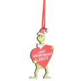 thumbnail image 1 of Colgante de madera para colgar, colgante de monstruo de pelo verde, adorno navideño, colgante navideño, funcionalidad inteligente, 1 of 12