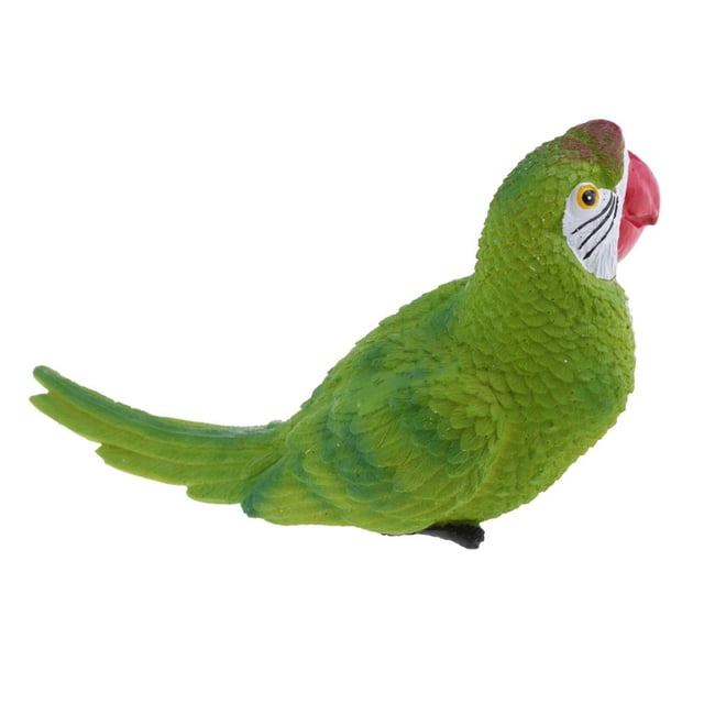 20 De Resina Gran Modelo De Aves De Estatuilla Niños Juguetes Para Niños Jardín Ornamento arte Decoración Decoración Colgante De Jardín 29cm de mentira verde