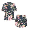 thumbnail image 5 of Lsque Vintage Floral Women's Short-Sleeved Pajama Set - 2 Piece Soft and Lightweight Sleepwear Set-X-Large, 5 of 9