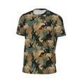 thumbnail image 6 of Wukai Camouflage Rabbit Print Men's Short-Sleeved Mesh T-Shirt,Quick-Dry Short Sleeve Workout T-Shirt-X-Small, 6 of 8