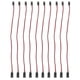 thumbnail image 2 of Cable de extensión de clavija, 10 piezas, cable de extensión de núcleo de latón servo de 3 clavijas, cable de conexión servo de respuesta rápida, 2 of 8