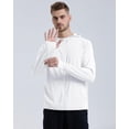 thumbnail image 3 of Locachy Veste à Capuche Légère pour Hommes UPF 50+ Protection Solaire Extérieure à Fermeture Éclair Complète Manches Longues pour la Pêche Randonnée Performance, 3 of 8
