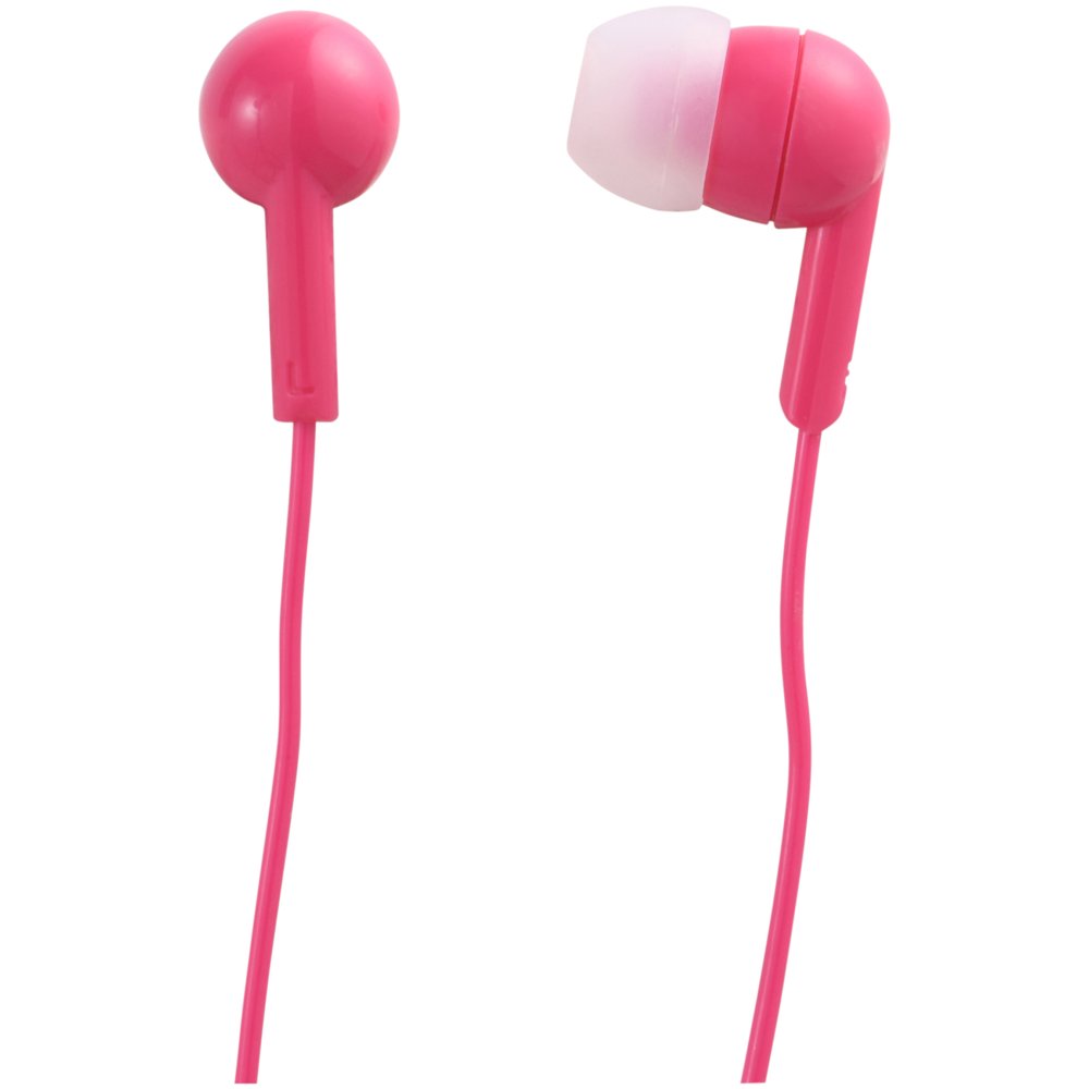 onn. Basic InEar Headphone Earbuds Pink