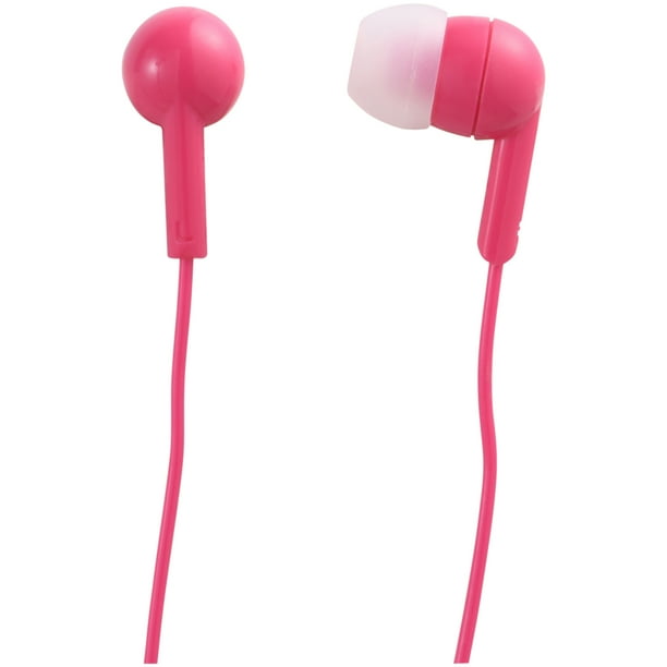 onn. Basic InEar Headphone Earbuds Pink