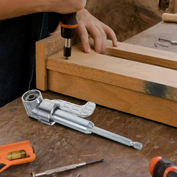 IDEANATEGRATE 1Pack Drill Bit Extension for Hard-to-Reach Areas and Construction Silver